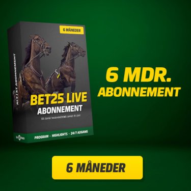Bet25live abonnement, 6 m�neder